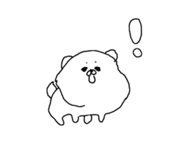 I am Pomeranian(white) sticker #13753610