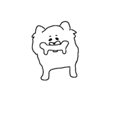 I am Pomeranian(white) sticker #13753613