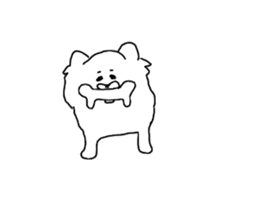 I am Pomeranian(white) sticker #13753613