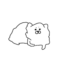 I am Pomeranian(white) sticker #13753614