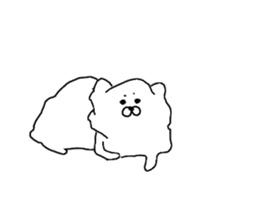 I am Pomeranian(white) sticker #13753614