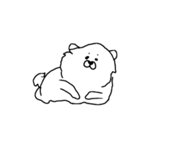 I am Pomeranian(white) sticker #13753615