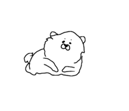 I am Pomeranian(white) sticker #13753615
