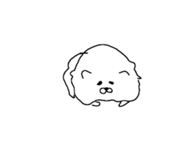 I am Pomeranian(white) sticker #13753616