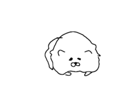 I am Pomeranian(white) sticker #13753616