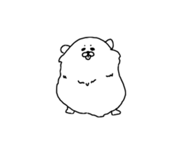 I am Pomeranian(white) sticker #13753619