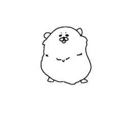 I am Pomeranian(white) sticker #13753619