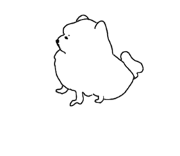 I am Pomeranian(white) sticker #13753621