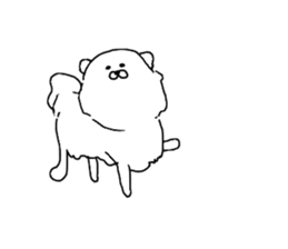 I am Pomeranian(white) sticker #13753623
