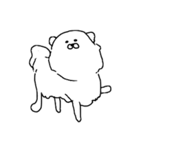 I am Pomeranian(white) sticker #13753623