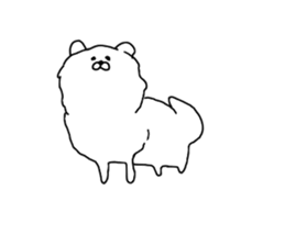 I am Pomeranian(white) sticker #13753628