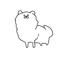 I am Pomeranian(white) sticker #13753628