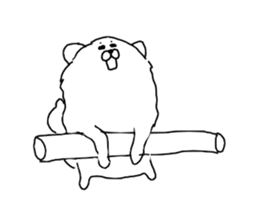 I am Pomeranian(white) sticker #13753629