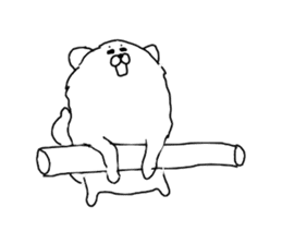 I am Pomeranian(white) sticker #13753629