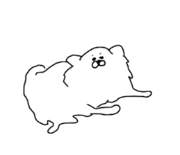 I am Pomeranian(white) sticker #13753630
