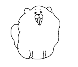 I am Pomeranian(white) sticker #13753631