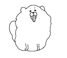 I am Pomeranian(white) sticker #13753631