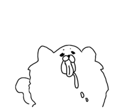 I am Pomeranian(white) sticker #13753632