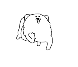 I am Pomeranian(white) sticker #13753635