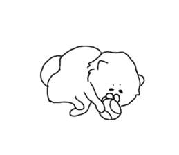 I am Pomeranian(white) sticker #13753636