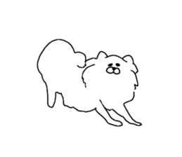 I am Pomeranian(white) sticker #13753639