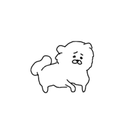 I am Pomeranian(white) sticker #13753641