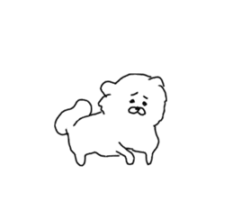 I am Pomeranian(white) sticker #13753641