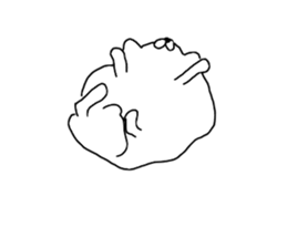 I am Pomeranian(white) sticker #13753643