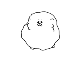 I am Pomeranian(white) sticker #13753644