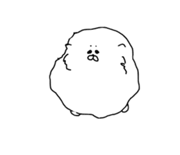 I am Pomeranian(white) sticker #13753644