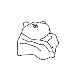 I am Pomeranian(white) sticker #13753645