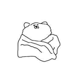 I am Pomeranian(white) sticker #13753645