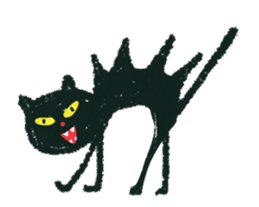 black cat animation (kuronekochandesu) sticker #13754250