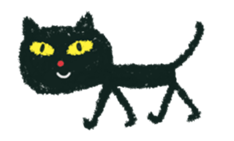 black cat animation (kuronekochandesu) sticker #13754253