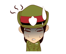 Police/Soldier lady 555 sticker #13754839