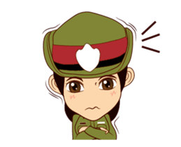 Police/Soldier lady 555 sticker #13754842