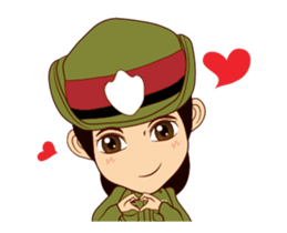 Police/Soldier lady 555 sticker #13754844