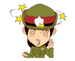 Police/Soldier lady 555 sticker #13754851