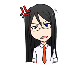 Colorful high school student sticker #13754905