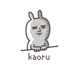 KAORU's basic pack,cute rabbit sticker #13755320