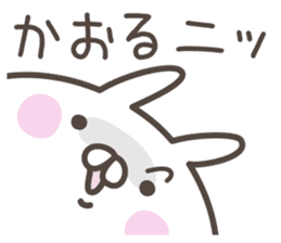 KAORU's basic pack,cute rabbit sticker #13755321