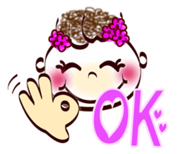 Cute smile! sign language ver.1 sticker #13755734