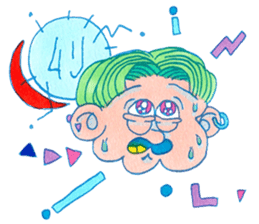 NEGATIVE BLUE sticker #13755969