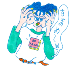 NEGATIVE BLUE sticker #13755970