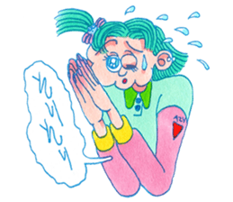 NEGATIVE BLUE sticker #13755973