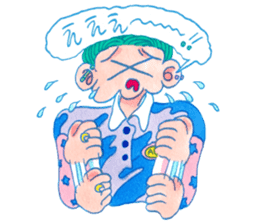 NEGATIVE BLUE sticker #13755974