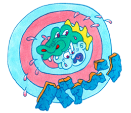 NEGATIVE BLUE sticker #13755975