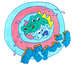 NEGATIVE BLUE sticker #13755975