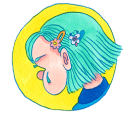 NEGATIVE BLUE sticker #13755977