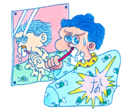 NEGATIVE BLUE sticker #13755979